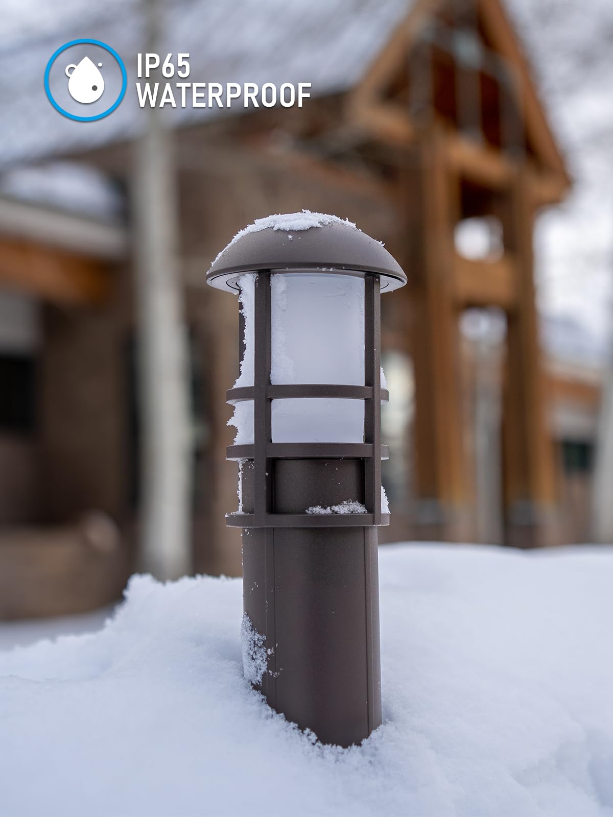 LEONLITE Low Voltage Landscape Pathway Lights, 3W 12V, IP65, 3000K Warm White, Pack of 6, Oil Rubbed Bronze, Model A-