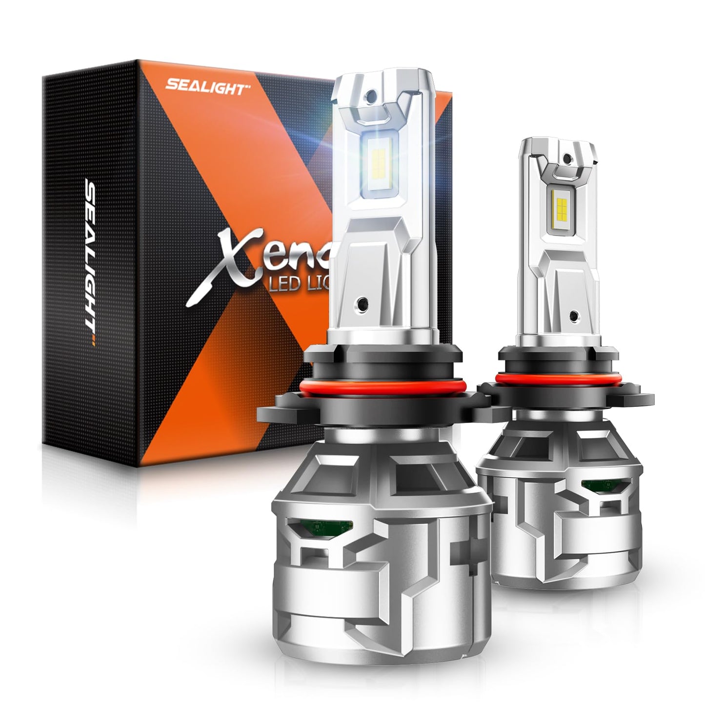 SEALIGHT 9005 Fog Light Bulbs, 30000LM, 6500K Cool White, Aluminum, Pack of 2