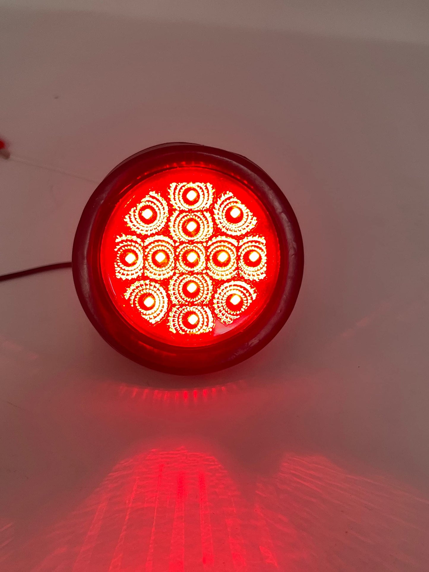 All Star Truck Parts LED Clearance Side Marker Lights Kit - 10x 2.5 Inch, 13 Diodes, Waterproof, Red, Model ASA2513R10-N